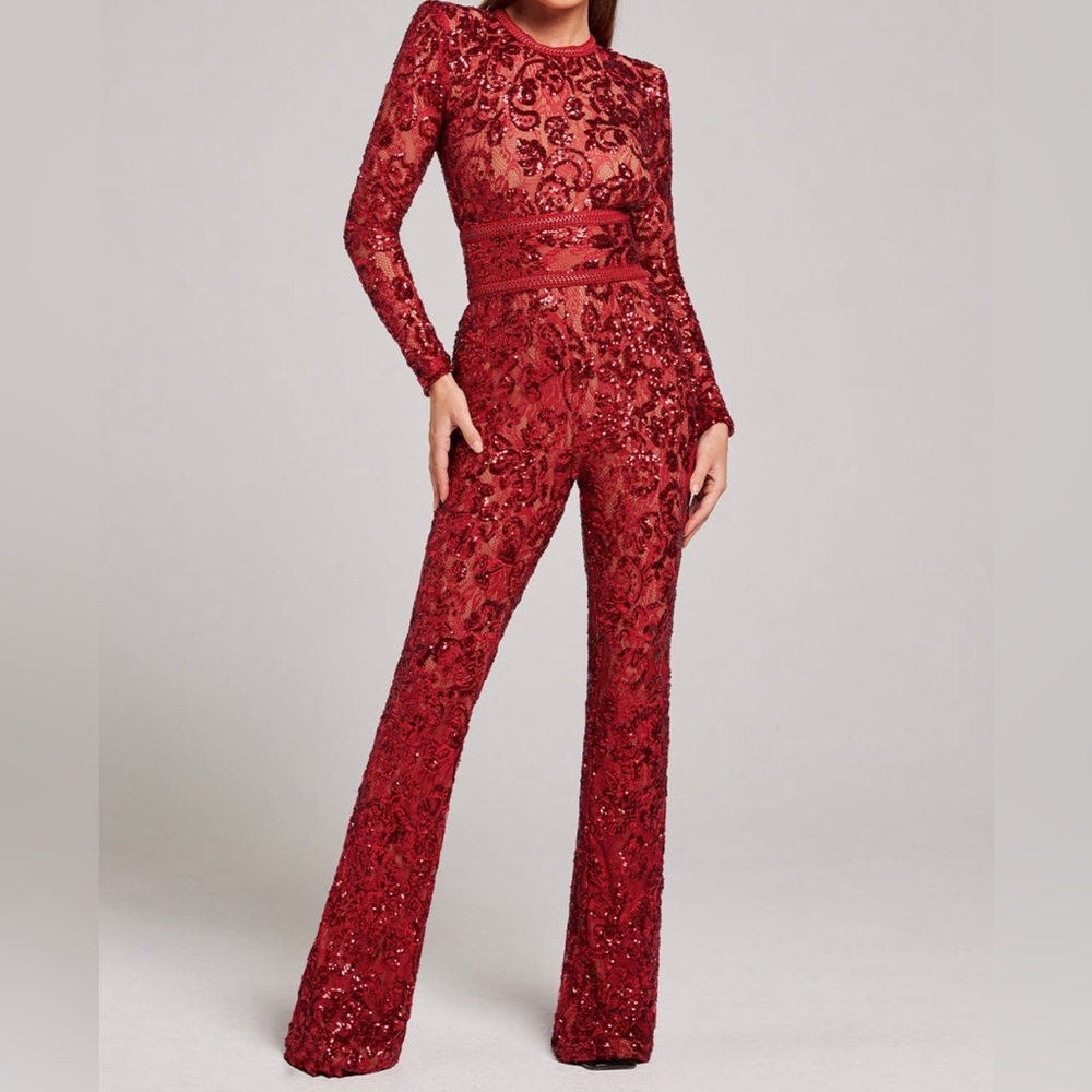 BELLA RED JUMPSUIT